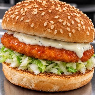 Buffalo Blue Cheese Chicken Cutlet Sandwich