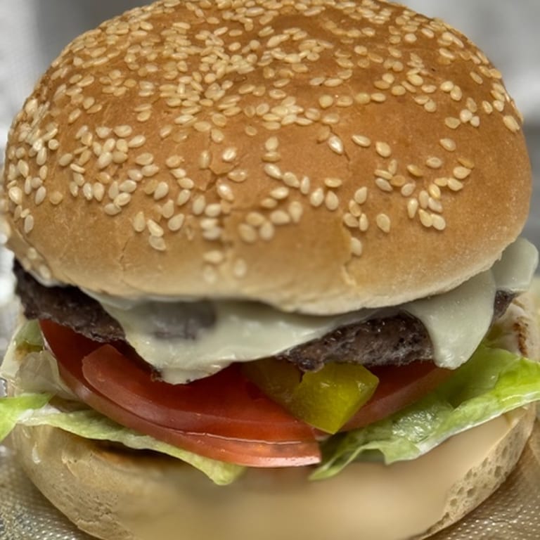 Indulge in Our Double Cheeseburger