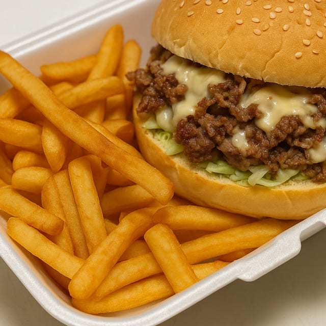 Cheese Steak Basket.