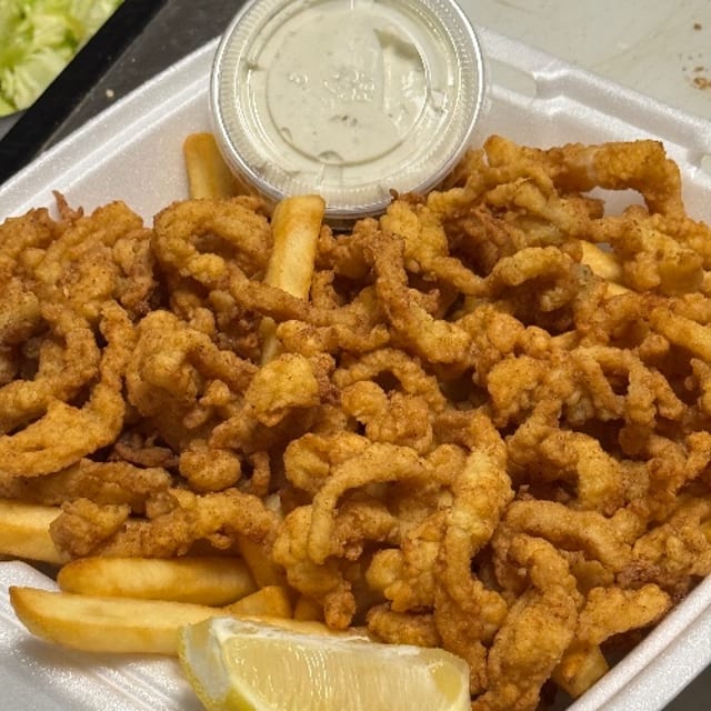 Clam Strip Dinner.