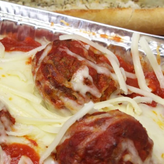Lunch Special Ziti with Meatballs.