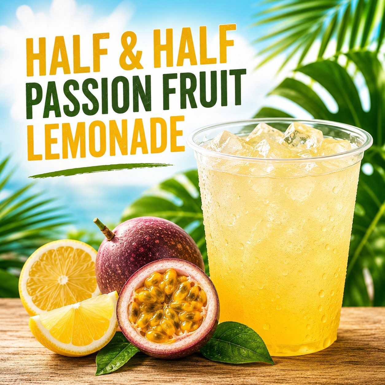 1/2 & 1/2 Passion Fruit Lemonade.